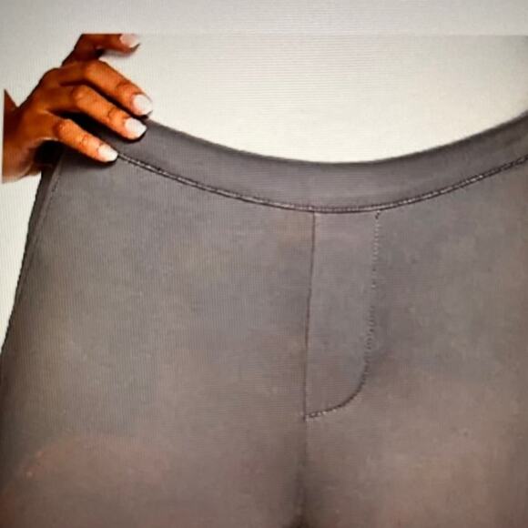 H by Halston Regular Ponte Knit Wide Leg Pants Sz 12 Gray - Picture 2 of 11